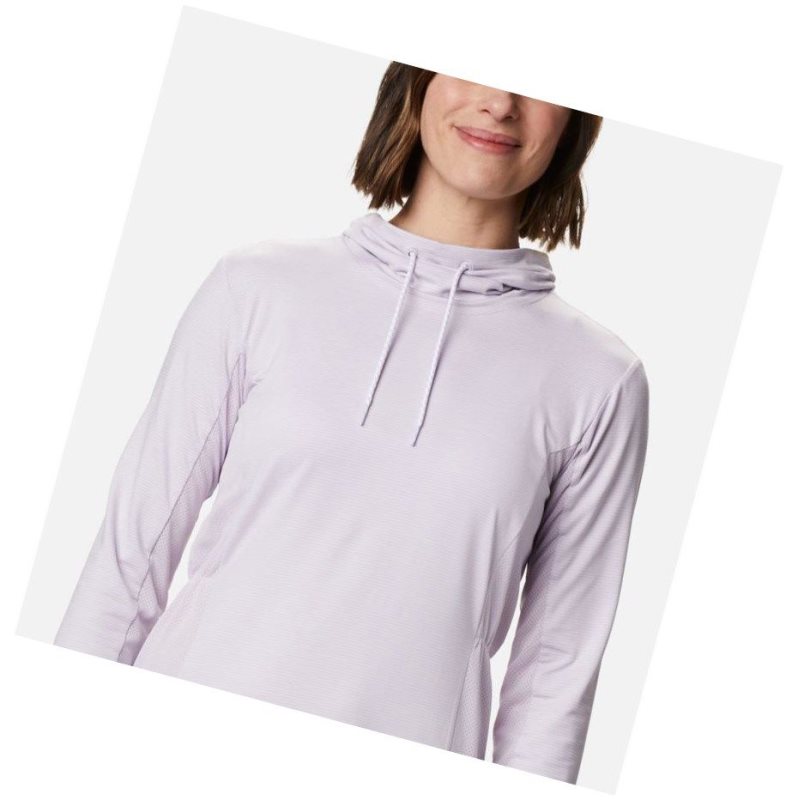 Columbia Piney Ridge Long Sleeve Knit Sweatshirt Kadın Mor | 61234-QLZS