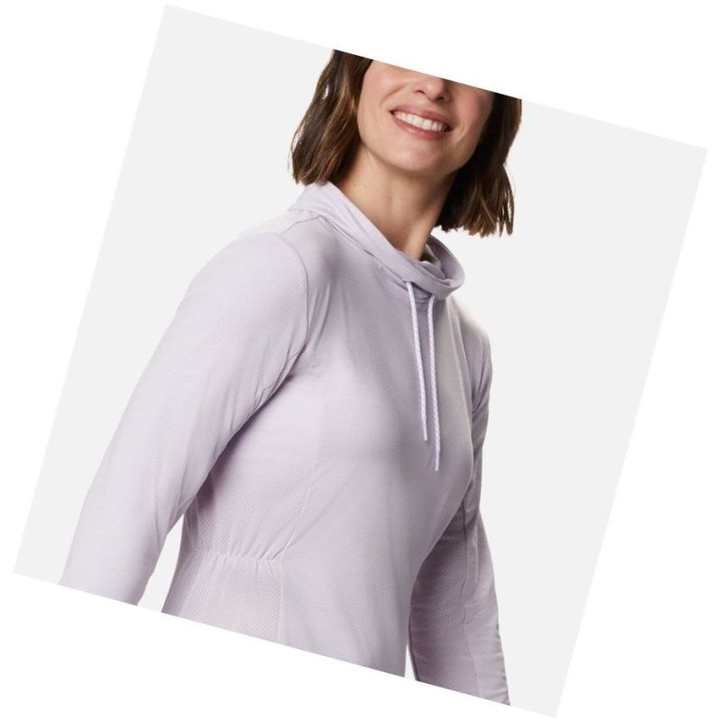 Columbia Piney Ridge Long Sleeve Knit Sweatshirt Kadın Mor | 61234-QLZS