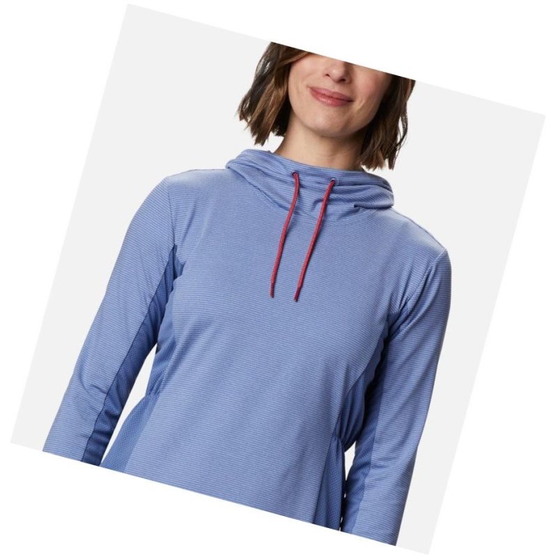 Columbia Piney Ridge Long Sleeve Knit Sweatshirt Kadın Mavi | 92805-DJGB