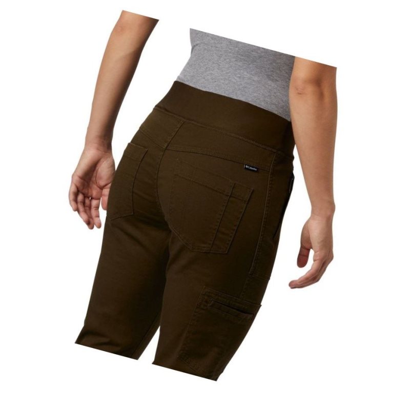 Columbia Pinnacle Peak Hybrid Pantolon Kadın Zeytin Yeşili | 27435-MAYV