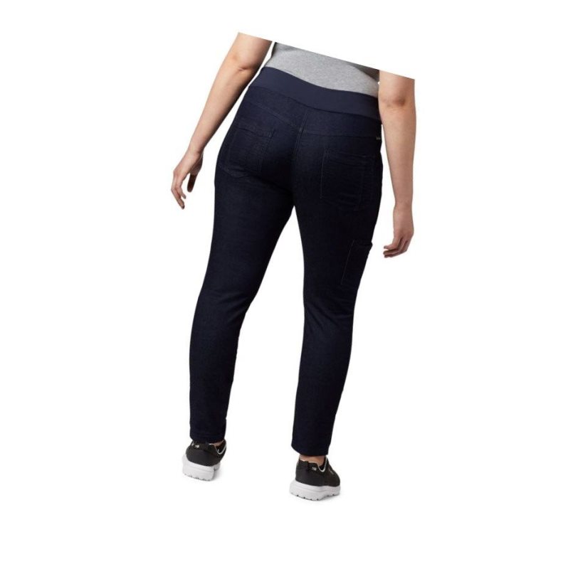 Columbia Pinnacle Peak Hybrid Plus Size Pantolon Kadın Lacivert | 50713-PGJU
