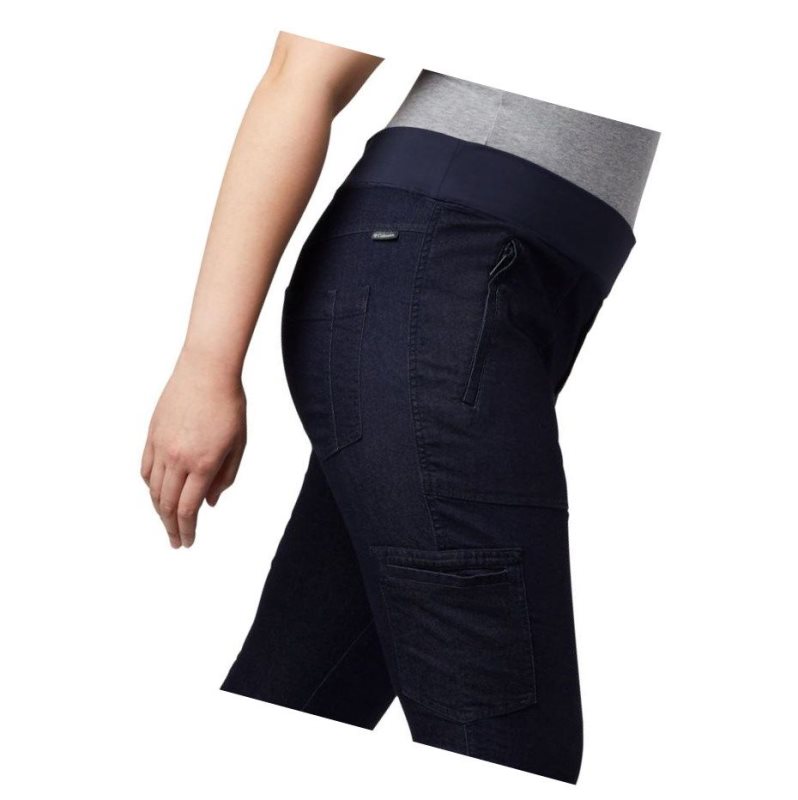 Columbia Pinnacle Peak Hybrid Plus Size Pantolon Kadın Lacivert | 50713-PGJU