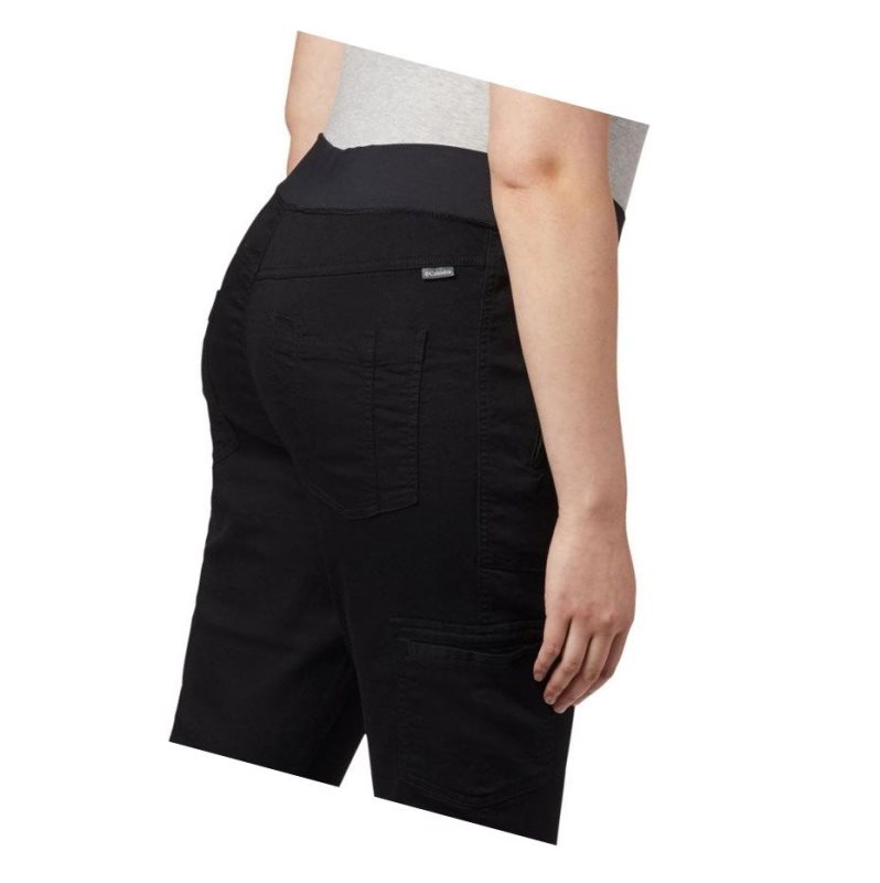 Columbia Pinnacle Peak Hybrid Plus Size Pantolon Kadın Siyah | 13950-GBIS