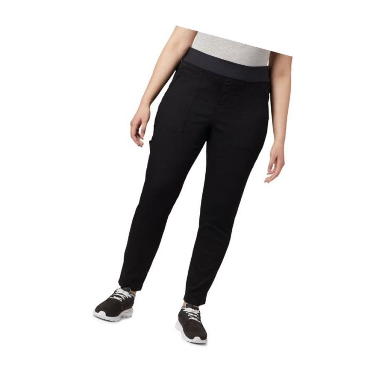 Columbia Pinnacle Peak Hybrid Plus Size Pantolon Kadın Siyah | 13950-GBIS