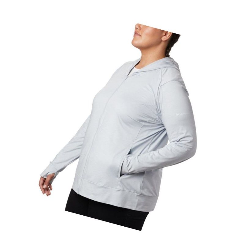 Columbia Place To Place II Full Zip Plus Size Mont Kadın Gri | 67405-BRLT