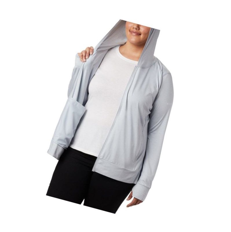 Columbia Place To Place II Full Zip Plus Size Mont Kadın Gri | 67405-BRLT
