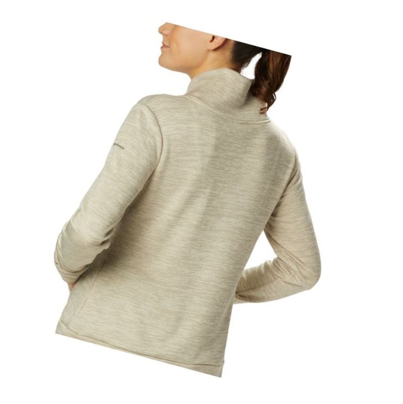 Columbia Place to Place Fleece Sweatshirt Kadın Krema | 41763-XGEB