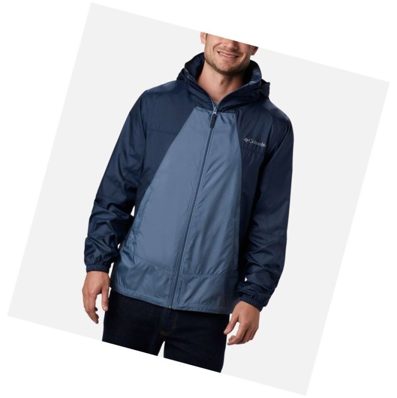 Columbia Point Park Windbreaker Mont Erkek Mavi Lacivert | 79185-FGNX