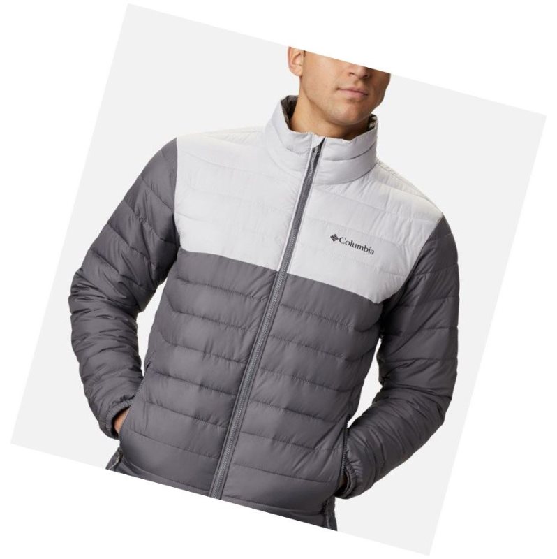 Columbia Powder Lite Big Mont Erkek Gri | 07843-ZTAQ