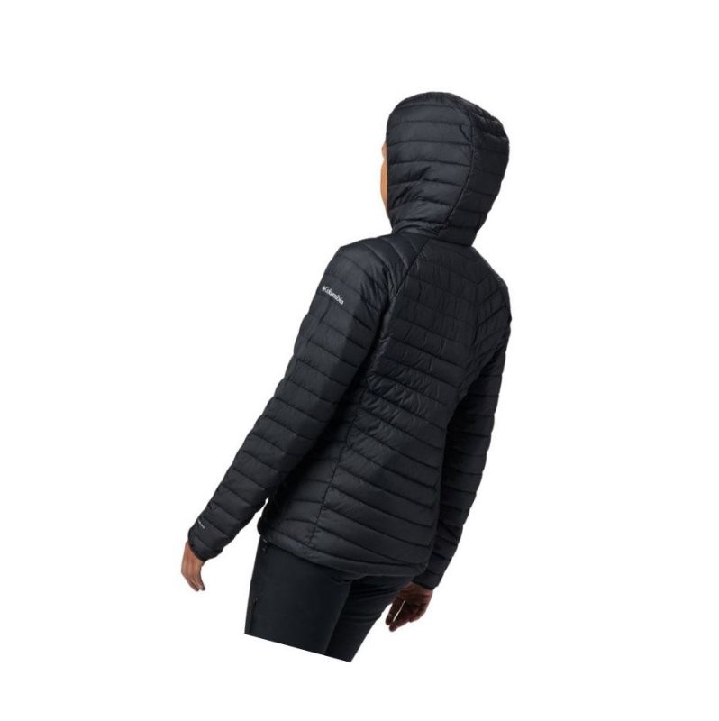 Columbia Powder Lite Hooded Mont Kadın Siyah | 34176-JGPA