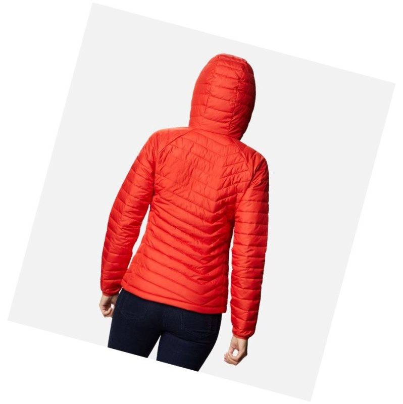 Columbia Powder Lite Hooded Mont Kadın Turuncu | 12706-QNXZ