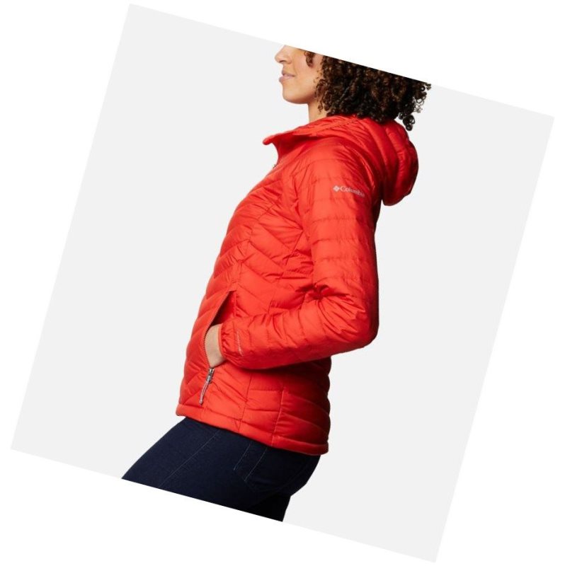 Columbia Powder Lite Hooded Mont Kadın Turuncu | 12706-QNXZ