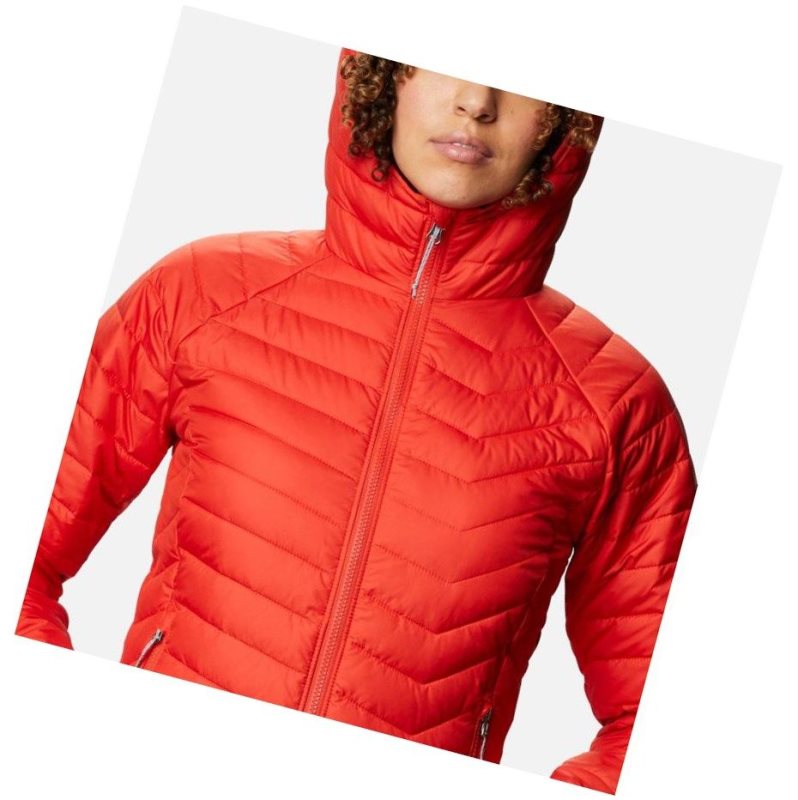 Columbia Powder Lite Hooded Mont Kadın Turuncu | 12706-QNXZ