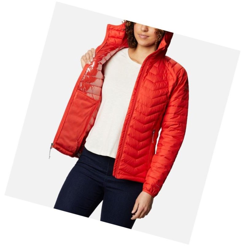 Columbia Powder Lite Hooded Mont Kadın Turuncu | 12706-QNXZ
