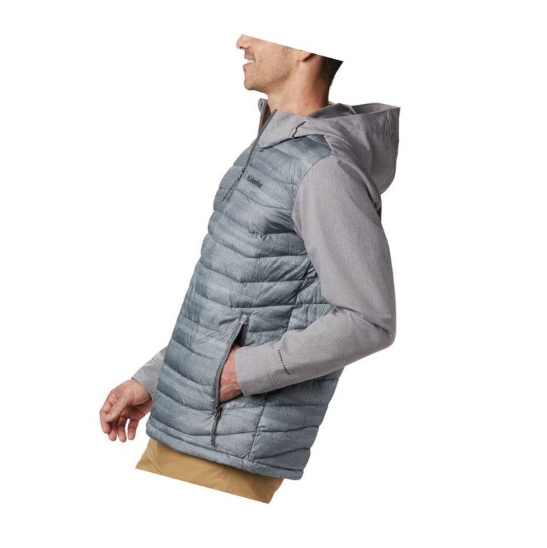 Columbia Powder Lite Hybrid Mont Erkek Gri | 54369-MEXH