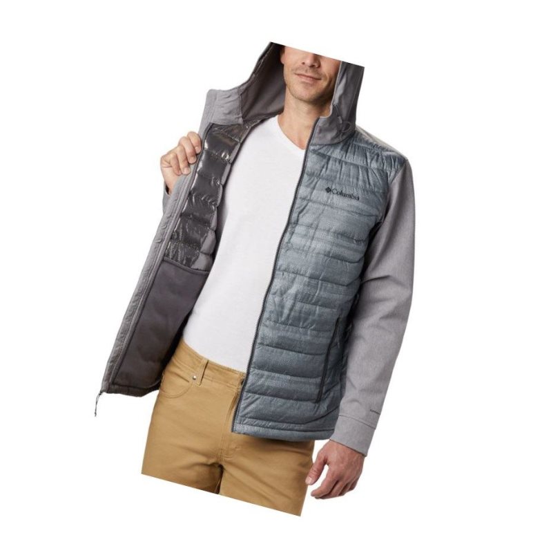 Columbia Powder Lite Hybrid Mont Erkek Gri | 54369-MEXH
