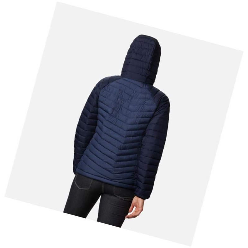 Columbia Powder Lite Insulated Anorak Mont Kadın Lacivert | 93742-LWTI