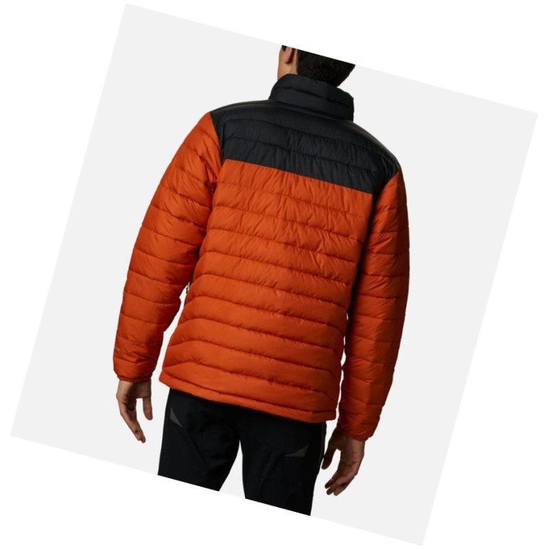 Columbia Powder Lite Insulated Mont Erkek Koyu Gri | 79425-CYJW