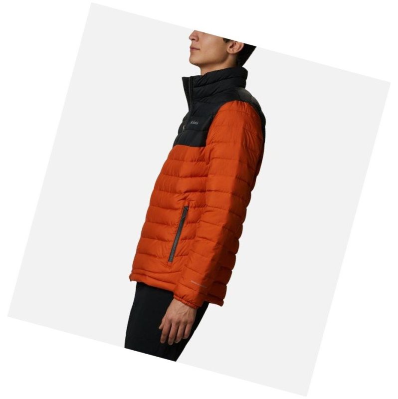 Columbia Powder Lite Insulated Mont Erkek Koyu Gri | 79425-CYJW