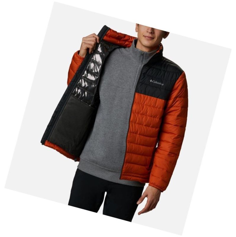 Columbia Powder Lite Insulated Mont Erkek Koyu Gri | 79425-CYJW