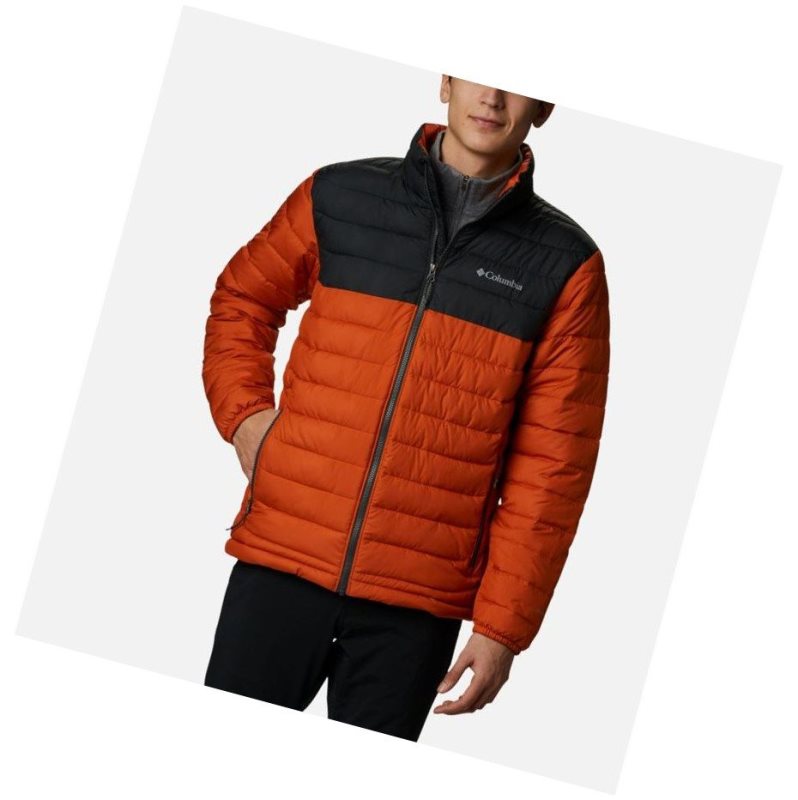 Columbia Powder Lite Insulated Mont Erkek Koyu Gri | 79425-CYJW