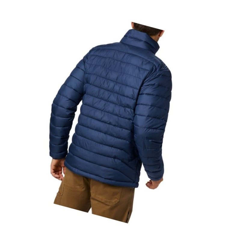 Columbia Powder Lite Insulated Mont Erkek Lacivert | 78321-RPJZ