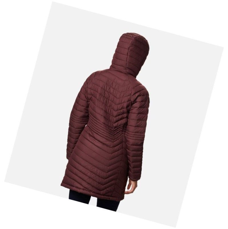 Columbia Powder Lite Mid Mont Kadın Bordo | 20395-FTUP
