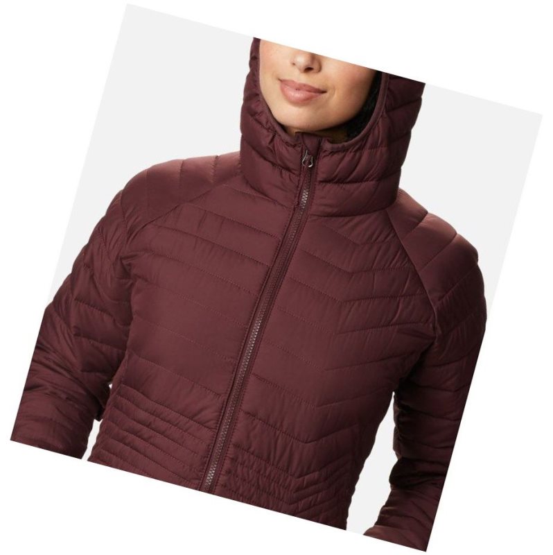 Columbia Powder Lite Mid Mont Kadın Bordo | 20395-FTUP