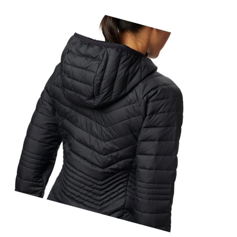 Columbia Powder Lite Mid Mont Kadın Siyah | 42065-UVCB