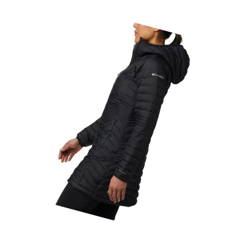 Columbia Powder Lite Mid Mont Kadın Siyah | 42065-UVCB