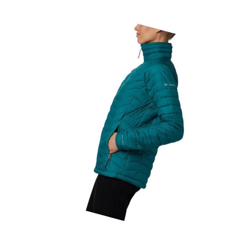 Columbia Powder Lite Mont Kadın Açık Yeşil | 85721-SYGT