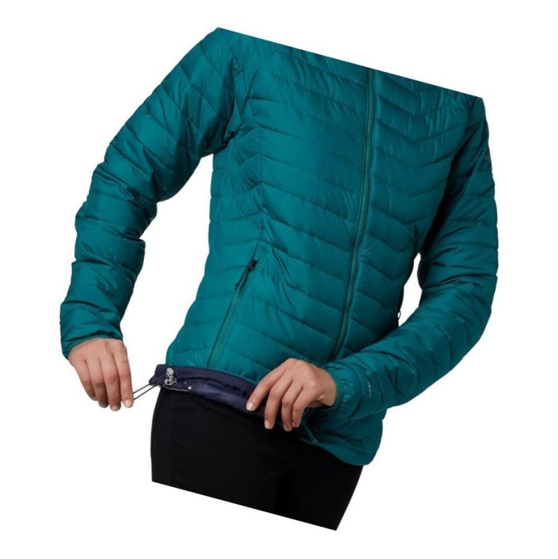 Columbia Powder Lite Mont Kadın Açık Yeşil | 85721-SYGT