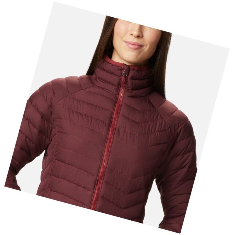 Columbia Powder Lite Mont Kadın Bordo | 56298-WTRY