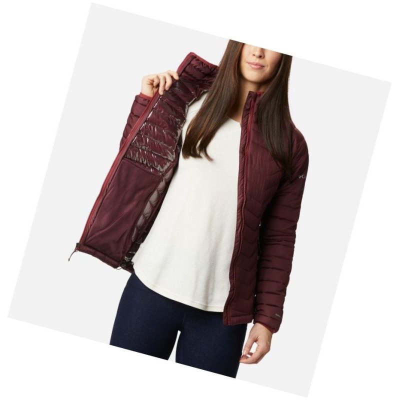 Columbia Powder Lite Mont Kadın Bordo | 56298-WTRY