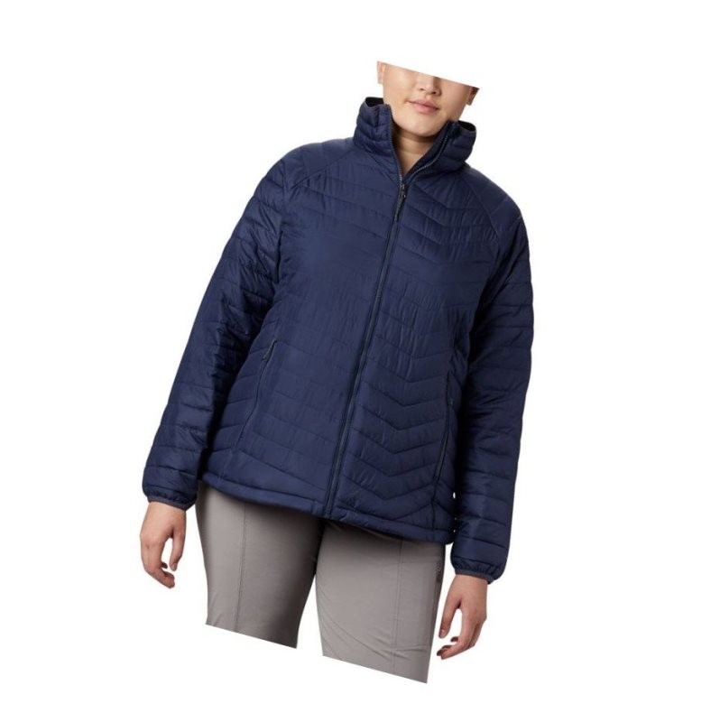 Columbia Powder Lite Plus Size Mont Kadın Lacivert | 52870-QAXM