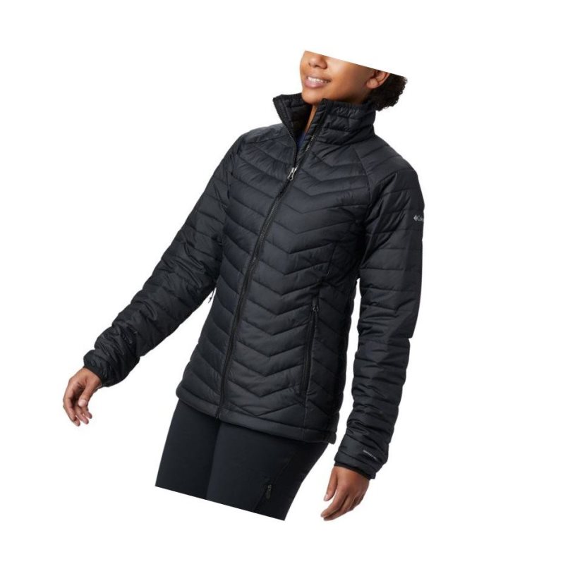 Columbia Powder Lite Plus Size Mont Kadın Siyah | 46708-WSUV