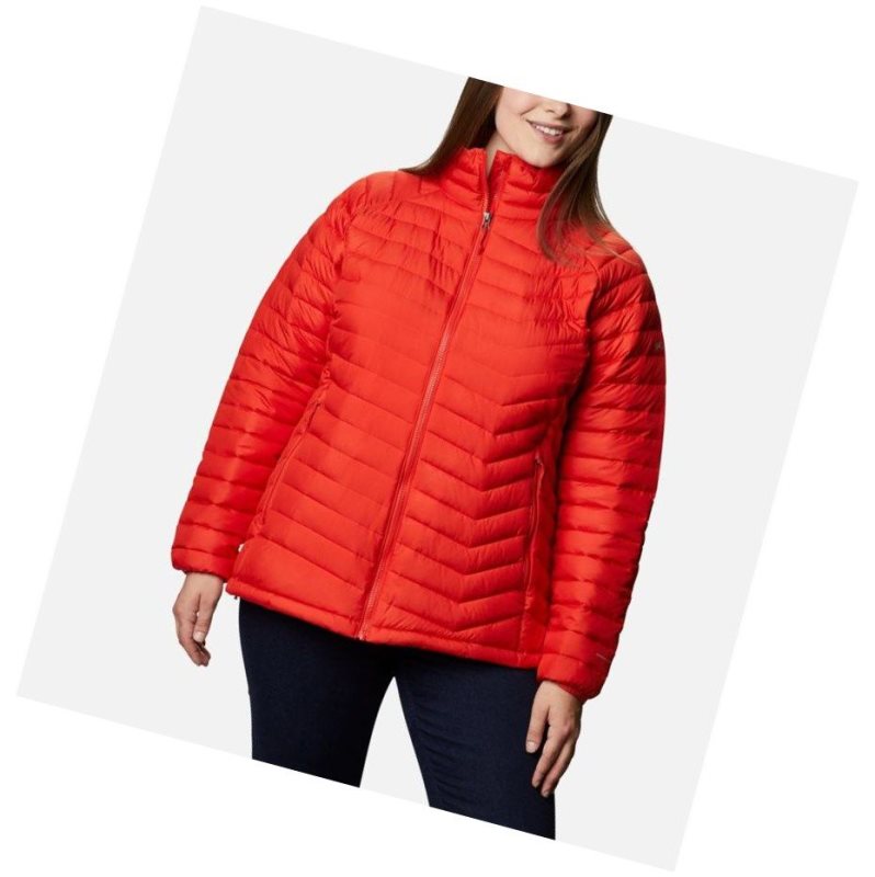 Columbia Powder Lite Plus Size Mont Kadın Turuncu | 87951-TALM