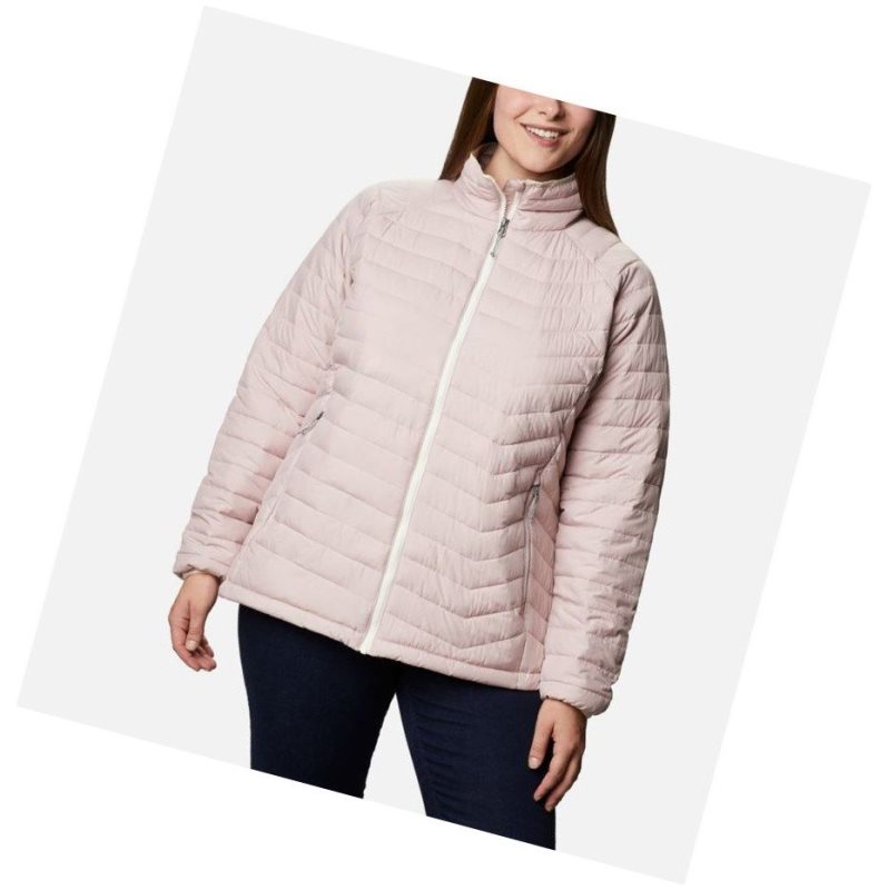 Columbia Powder Lite Plus Size Mont Kadın Pembe | 85619-WNAX