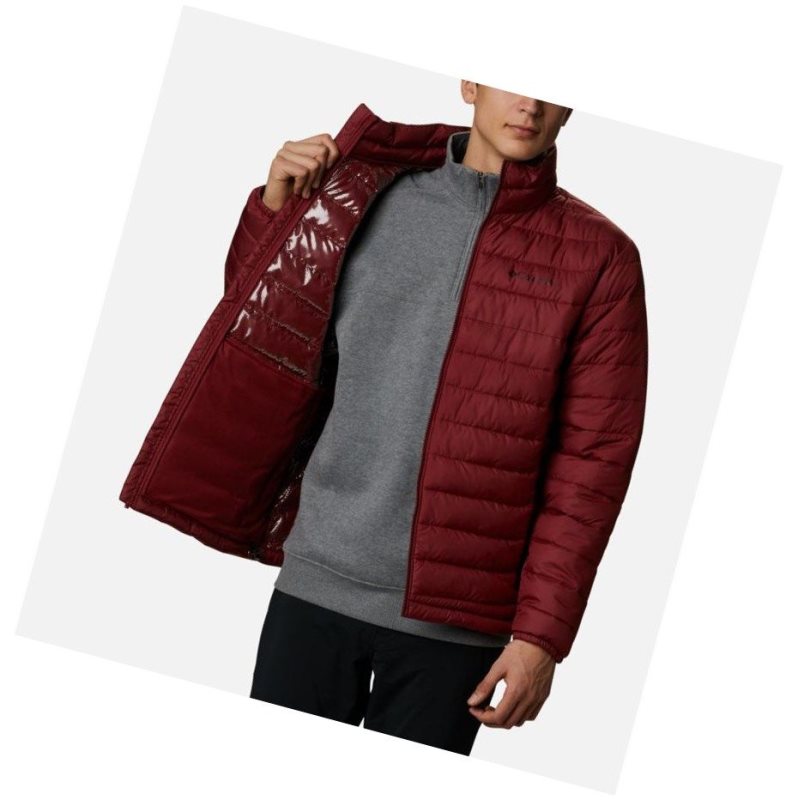 Columbia Powder Lite Tall Mont Erkek Kırmızı | 13458-BOUP