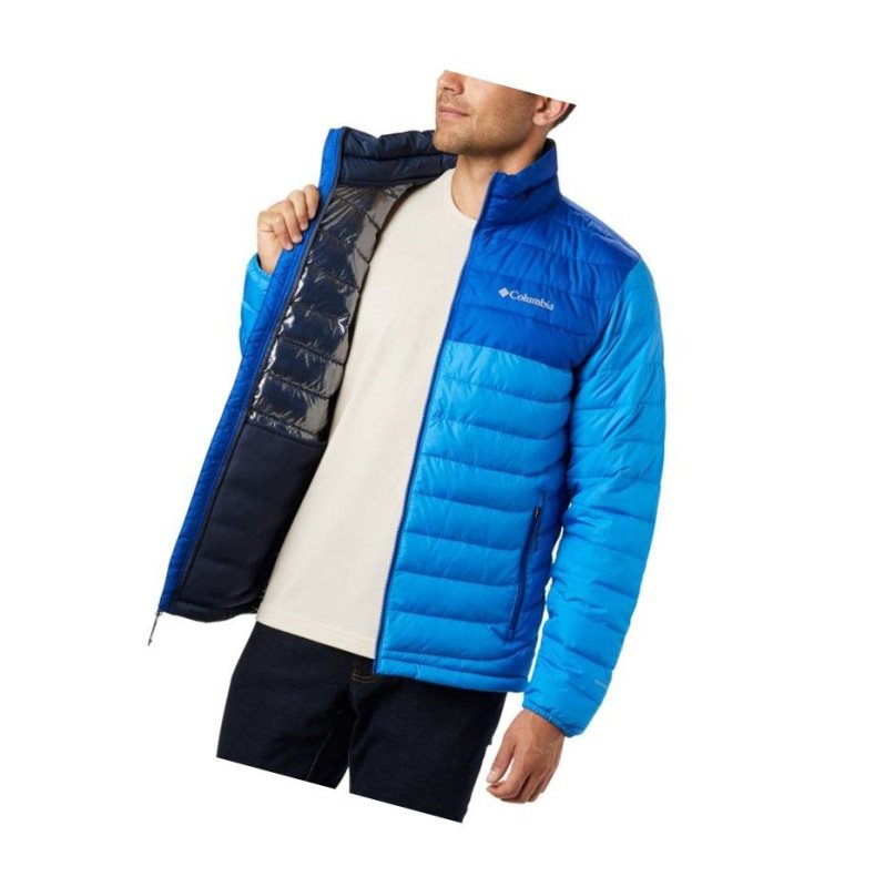 Columbia Powder Lite Tall Mont Erkek Mavi Mavi | 74238-KZUF