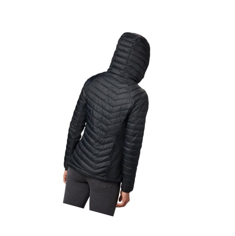 Columbia Powder Pass Hooded Mont Kadın Siyah | 68543-RHGZ