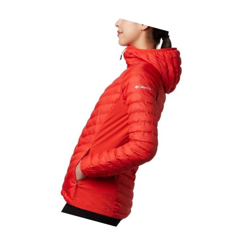 Columbia Powder Pass Hooded Mont Kadın Turuncu | 63079-IMFN
