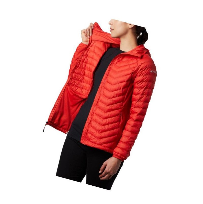 Columbia Powder Pass Hooded Mont Kadın Turuncu | 63079-IMFN