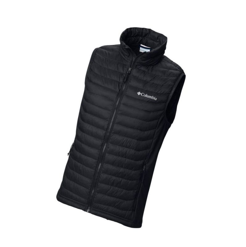 Columbia Powder Pass Tall Yelek Erkek Siyah | 93706-UFXT