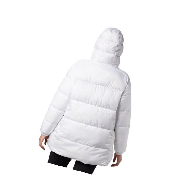 Columbia Puffect Mid Hooded Mont Kadın Beyaz | 50869-XJIG