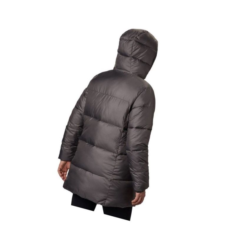 Columbia Puffect Mid Hooded Mont Kadın Gri | 37428-RIWD