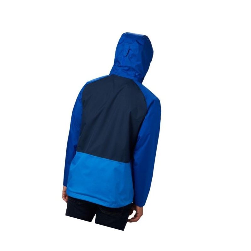 Columbia Rain Scape Mont Erkek Lacivert Mavi Mavi | 08513-ZHYT