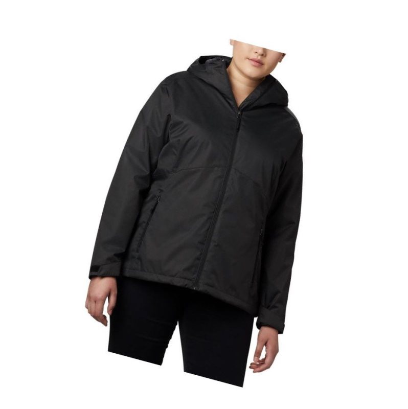 Columbia Rainie Falls Plus Size Mont Kadın Siyah | 96324-VCKI
