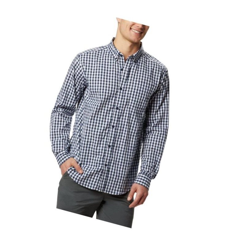 Columbia Rapid Rivers II Long Sleeve Gömlek Erkek Lacivert | 73906-GWNF