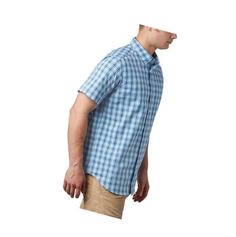 Columbia Rapid Rivers II Short Sleeve Gömlek Erkek Mavi Mavi | 79516-RDOZ
